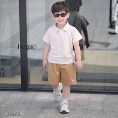 Quần kaki quần short đùi thêu họa tiết khủng long Dino cho bé trai size 9 tới 28kg BERNIE H1125Q41