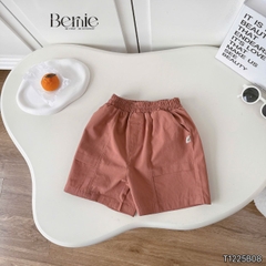 Set sơ mi cho bé trai áo tay ngắn họa tiết loang kèm quần short cho bé trai size 11 tới 28kg BERNIE T1225B08
