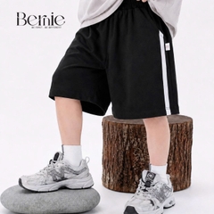 Quần short quần đùi chất thun cotton phong cách Sport cho bé trai bé gái size 9 tới 28kg BERNIE H0226Q39Đ