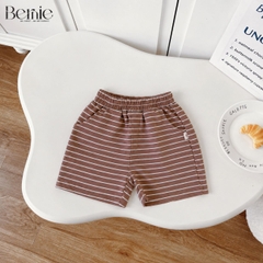 Set bộ thun cotton áo tay ngắn họa tiết khủng long Ready kèm quần short cho bé trai 1 đến 7 tuổi BERNIE H1025B55