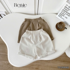 Set bộ vest gile Hoàng gia cho bé trai áo sơ mi tay ngắn phối gile kèm quần và cà vạt 1 đến 7 tuổi BERNIE T0126B06Đ 