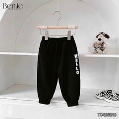 Set bộ polo unisex cho bé trai bé gái áo polo tay dài họa tiết Hello Buddies kèm quần dài size 9 tới 28kg BERNIE T0426B10