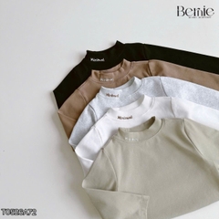 Áo thun cố lọ áo giữ nhiệt cổ 3 phân dài tay Minimal cho bé trai bé gái chất thun cotton 9 đến 28kg BERNIE T0526A72