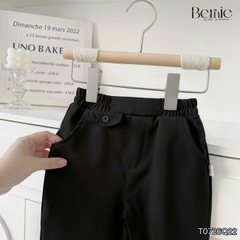 Quần dài quần âu chất chéo tuyết phối nắp túi cho bé trai phong cách thanh lịch size 9kg tới 28kg  BERNIE T0726Q22