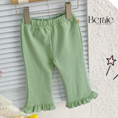 Quần dài ống loe viền bèo cho bé gái phong cách sành điệu size 1 đến 7 tuổi BERNIE 22Q114