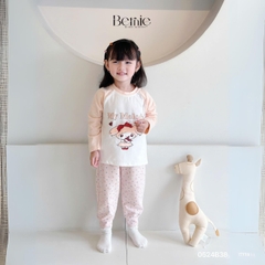 Set bộ thun dài thu đông cotton họa tiết hoạt hình cho bé gái đi chơi đi học 1 đến 7 tuổi BERNIE 0524B38