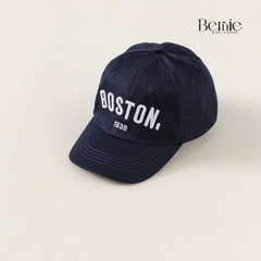 Mũ lưỡi trai unisex cho bé trai bé gái đáp chữ phối viền màu BERNIE 46-54cm bé 2 đến 8 tuổi