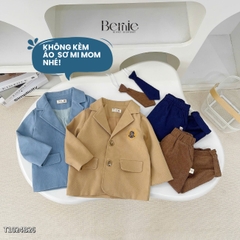  Set vest công tử Blazer T0924B13 3 chi tiết phong cách hàn quốc cho bé trai 1 đến 7 tuổi Bernie 0824B51
