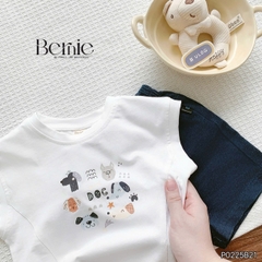 Set bộ tanktop cho bé trai áo thun tanktop họa tiết hình in cute kèm quần short jean 9kg đến 28kg BERNIE P0225B21