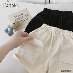 Set bộ polo kẻ phối màu kèm túi ngực thêu cá cho bé trai size 1 đến 7 tuổi BERNIE H1224B44