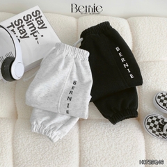Quần dài jogger nỉ bông in chữ Bernie cho bé trai phong cách sành điệu 1 đến 7 tuổi BERNIE 0724Q28