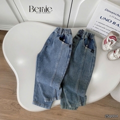Quần jean dài quần denim can thân trước cho bé trai phong cách sành điệu size 11 tới 28kg BERNIE 25Q004