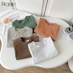 Áo thun áo phông trơn tay dài nhiều màu unisex cho bé trai bé gái đi học đi chơi 9kg đến 27kg BERNIE T0725A51