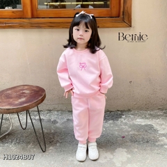 Set bộ dài nỉ bông họa tiết sinh nhật dễ thương cho bé gái từ 9kg tới 25kg BERNIE KIDS 0824B25