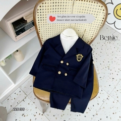 Set bộ vest bé trai phong cách hàn quốc cho bé đi tiệc BERNIE kids 1 đến 7 tuổi