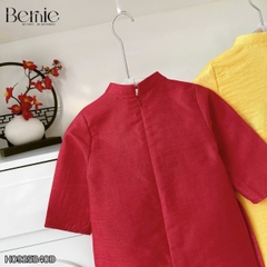 Set áo dài bé trai áo chất tafta tre thêu rồng phối khánh kèm quần dài kaki size 9 đến 25kg BERNIE H0925B40Đ