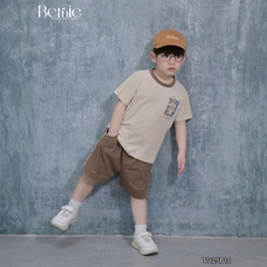  Set bộ thể thao cho bé trai áo thun tay ngắn họa tiết cún Puppy kèm quần short 9 tới 28kg BERNIE T1125B10