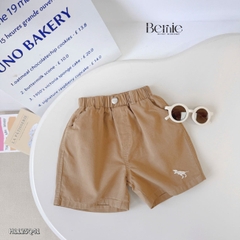 Quần kaki quần short đùi thêu họa tiết khủng long Dino cho bé trai size 9 tới 28kg BERNIE H1125Q41