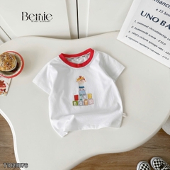Set bộ bé trai tay ngắn họa tiết Roblox nghộ nghĩnh kèm quần short kaki size 9 tới 28kg BERNIE T1025B76