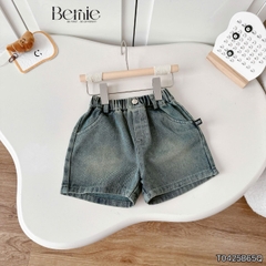 Set bộ bé trai áo thun tay ngắn họa tiết dừa be đi biển kèm quần short jean cho bé trai size 9 đến 25kg BERNIE H0426B51Đ