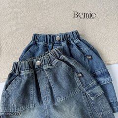  Quần short quần jean denim túi hộp cho bé trai đi chơi đi học size 11kg tới 28kg BERNIE KIDS T1225Q37