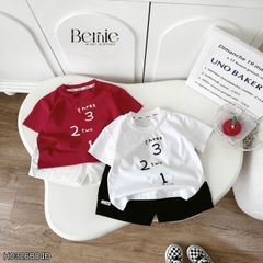 Set bộ thể thao Football cho bé trai áo tay ngắn họa tiết in chữ và số 10 kèm quần short size 9 tới 28kg BERNIE H1125B36