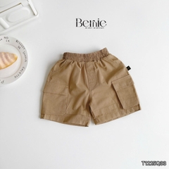 Quần short quần kaki đùi phối túi hộp 2 bên cho bé trai đi chơi đi học size 9 tới 28kg BERNIE T1225Q33