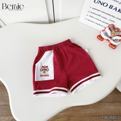 Set bộ bé trai áo thun tay ngắn Trung thu Lân đỏ kèm quần short cho bé trai size 9 đến 25kg BERNIE T0626B53