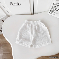 Set bộ đũi áo sơ mi cổ trụ phối khăn kèm quần short cho bé trai đi chơi đi biển size 11kg tới 28kg BERNIE H0326B25