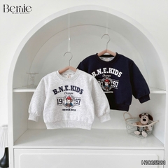 Set bộ dài cho bé trai chất nỉ 2 da áo họa tiết Little Monkey kèm quần dài cho bé trai size 9 tới 28kg BERNIE H1025B81