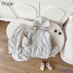 Set bộ gió thể thao phối màu năng động kèm quần dài cho bé trai size 9kg tới 25kg BERNIE KIDS T1025B16