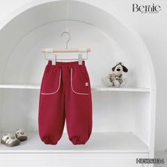 Set bộ cotton nỉ 2 da cho bé trai áo tay dài Freedom Boy kèm quần size 9kg tới 26kg BERNIE H0526B34