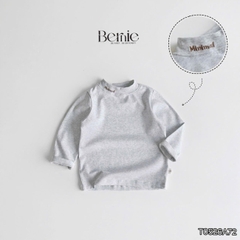 Áo thun cố lọ áo giữ nhiệt cổ 3 phân dài tay Minimal cho bé trai bé gái chất thun cotton 9 đến 28kg BERNIE T0526A72