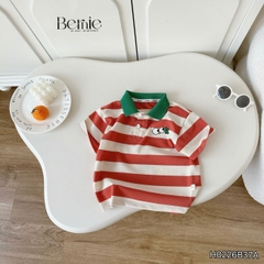 Áo thun áo polo tay ngắn họa tiết kẻ ngang sắc màu Ok cho bé trai size 9kg đến 25kg BERNIE H0226B37A