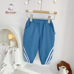 Quần dài thể thao cho bé trai bé gái dáng basic thun cotton 4 chiều 1 đến 7 tuổi BERNIE 0623Q008