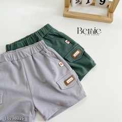 Set đồ bộ thun đi chơi cho bé trai zaclang funny ô tô in chữ áo thun kèm quần ngắn chi bé 1 đến 7 tuổi BERNIE 1123B026