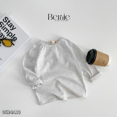 Áo thun tay dài basic nhiều màu unisex cho bé trai bé gái đi học đi chơi 1đến 7 tuổi BERNIE 0624A10