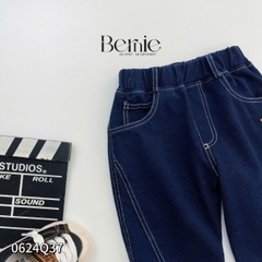 Quần dài quần denim phối chỉ nổi cho bé trai phong cách sành điệu 1 đến 7 tuổi BERNIE 0624Q37