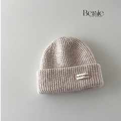 Mũ len tag chữ giữ ấm cho bé trai bé gái unisex phong cách hàn quốc 1 đến 5 tuổi BERNIE kids