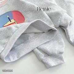 Set bộ thun dài tay nỉ bông họa tiết sinh nhật dễ thương cho bé gái từ 9kg tới 25kg BERNIE KIDS 0824B25