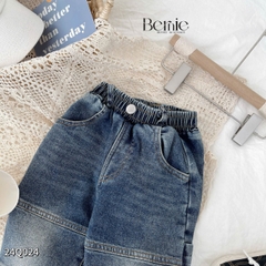Quần dài quần denim túi hộp phong cách cho bé trai phong cách sành điệu 1 đến 7 tuổi BERNIE 24Q024