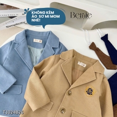  Set vest công tử Blazer T0924B13 3 chi tiết phong cách hàn quốc cho bé trai 1 đến 7 tuổi Bernie 0824B51