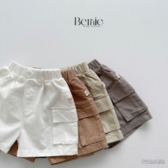 Quần short quần kaki đùi phối túi hộp 1 bên cho bé trai đi chơi đi học size 9 tới 28kg BERNIE P1124Q51