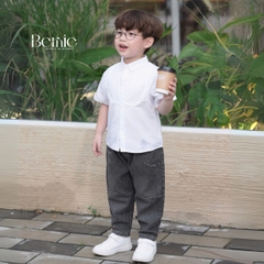 Quần dài quần jean mài đen cho bé trai phong cách sành điệu size 11kg tới 28kg BERNIE H0525Q21