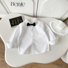 Set sơ mi xếp ly nơ DÀI H0725B47