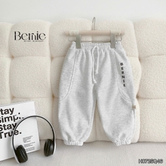 Quần dài jogger nỉ bông in chữ Bernie cho bé trai phong cách sành điệu 1 đến 7 tuổi BERNIE 0724Q28