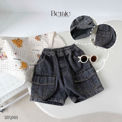 Quần short quần jean túi hộp đi chơi đi học cho bé trai size 9kg tới 28kg BERNIE KIDS 25Q002