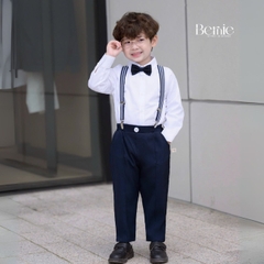 Set vest gile công tước dài tay 5CT cho bé trai thôi nôi sinh nhật đi tiệc 1 đến 7 tuổi BERNIE H0625B13