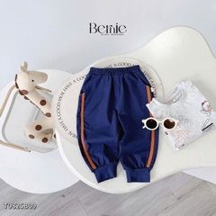 Set bộ thun cotton dài tay cho bé trai áo thun họa tiết hình in dễ thương kèm quần dài size 9 tới 28kg BERNIE T0825B09