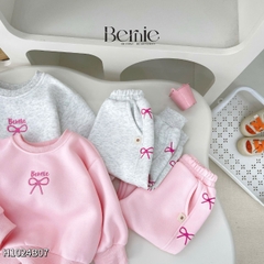 Set bộ dài nỉ bông họa tiết sinh nhật dễ thương cho bé gái từ 9kg tới 25kg BERNIE KIDS 0824B25